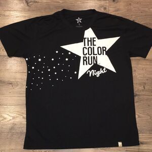 Rare The Color Run Night Party Running T shirt L